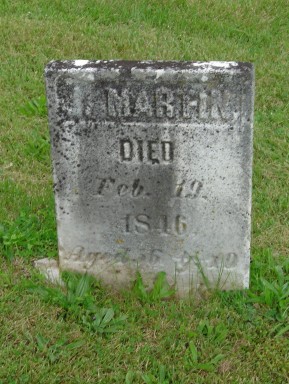 John Martin's tombstone